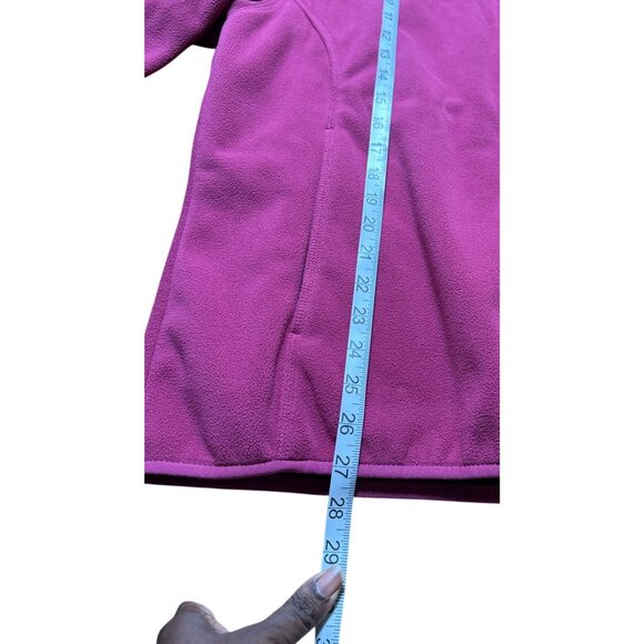 Lands End Womens Fleece Full-Zip Jacket Zippered Inner Pockets Fall Layering  XL - Picture 11 of 11